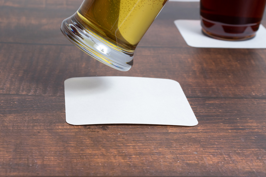 4-INCH SQUARE BUDGETBOARD DRINK COASTERS – 12PT