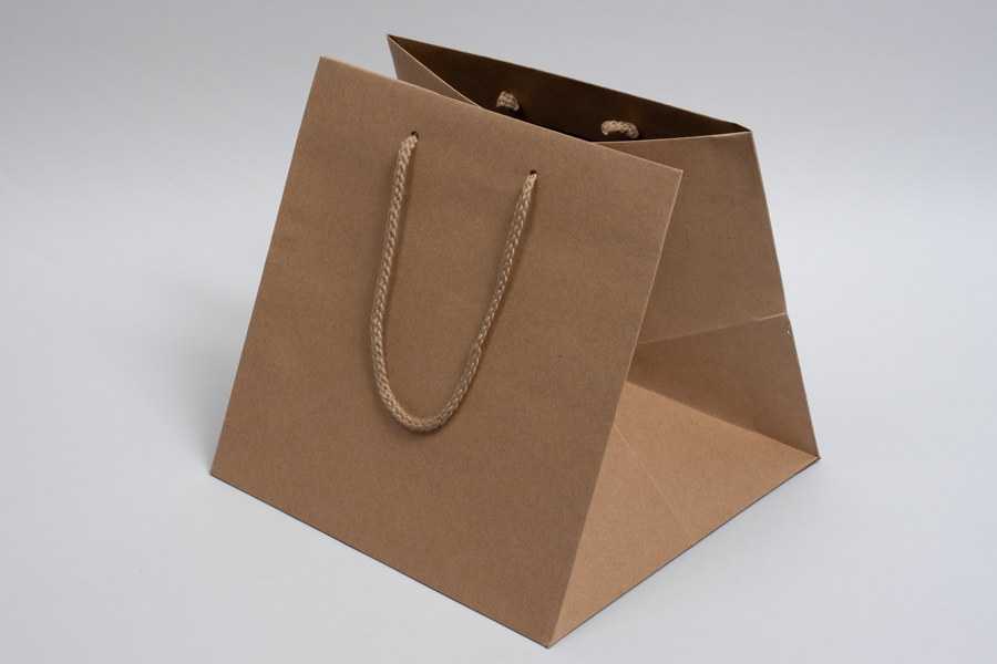 10 x 10 x 10 Premium EcoPlus™ Natural Kraft Paper Shopping Bag