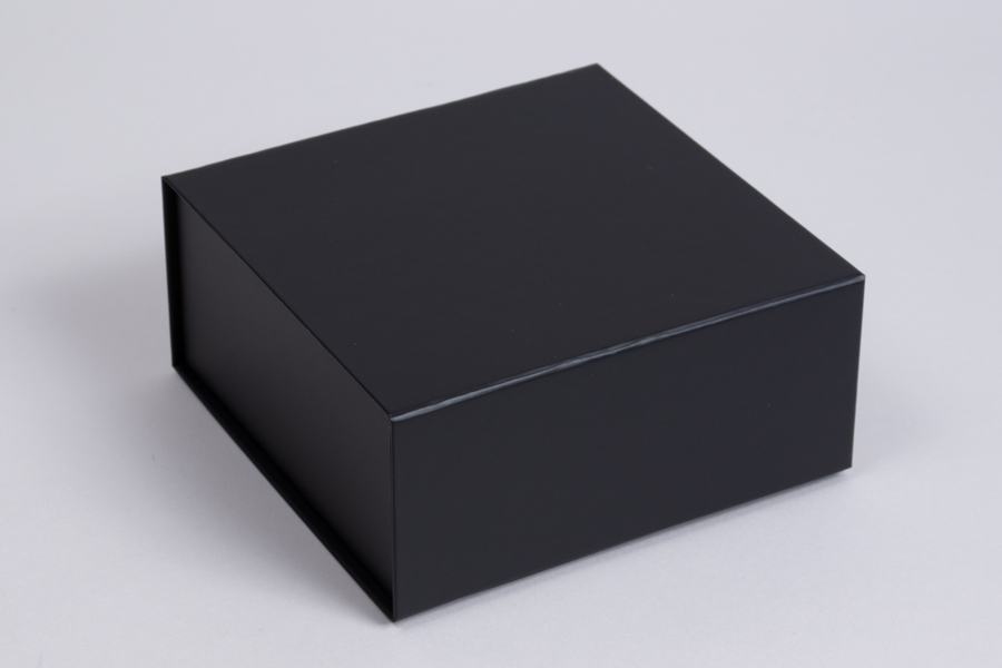 6 x 6 x 2-3/4 MATTE BLACK MAGNETIC LID GIFT BOXES