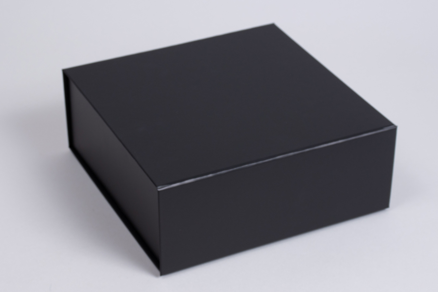 8 x 8 x 3-1/8 MATTE BLACK MAGNETIC LID GIFT BOXES