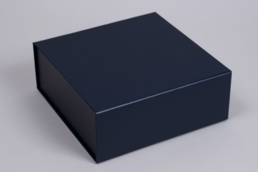 8 x 8 x 3-1/8 MATTE NAVY MAGNETIC LID GIFT BOXES