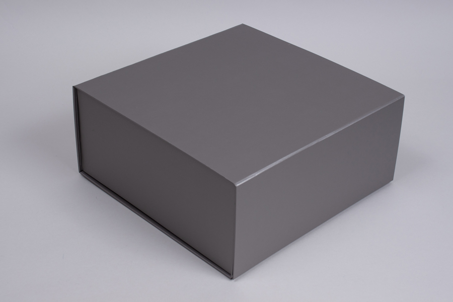 10 x 10 x 4-1/2 MATTE SILVER MAGNETIC LID GIFT BOXES