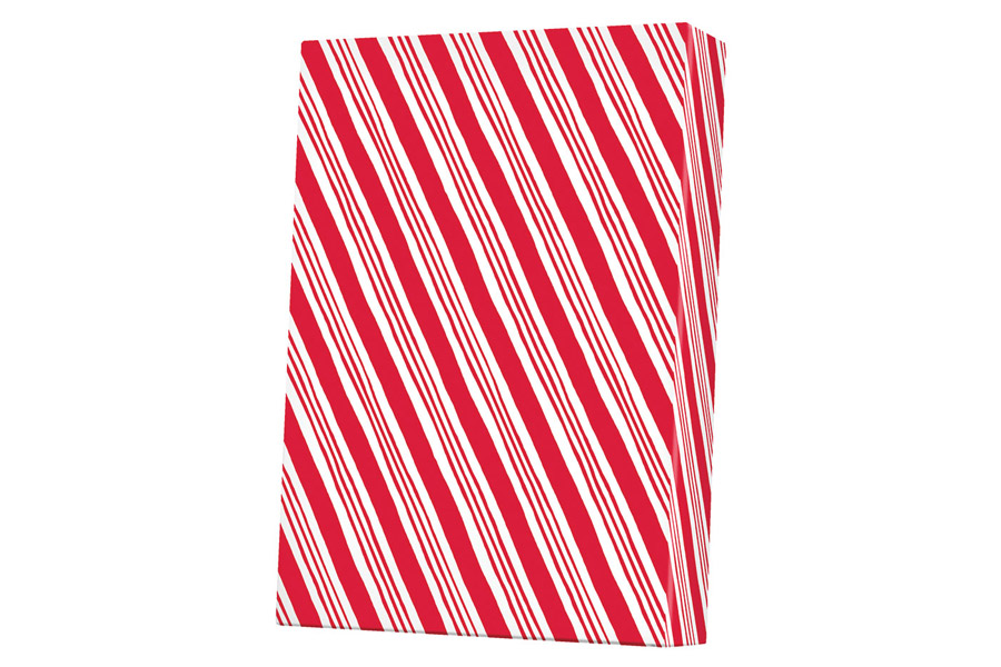 24-in x 100-ft CONTEMPO CANES REVERSIBLE GIFT WRAP (X6269)