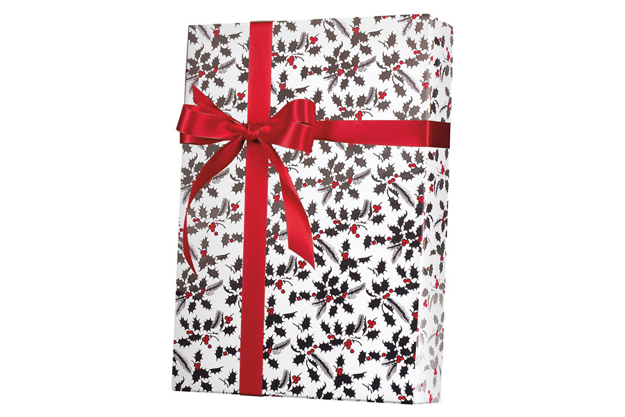 Christmas Gift Wrap | Opulent Tree Kraft | Present Paper, 1/2 Ream 417 ft x 30 in