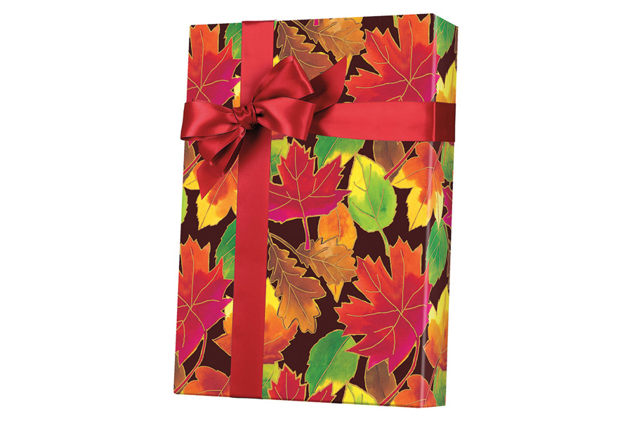 18-in x 417-ft AUTUMN LEAVES GIFT WRAP (E6229)