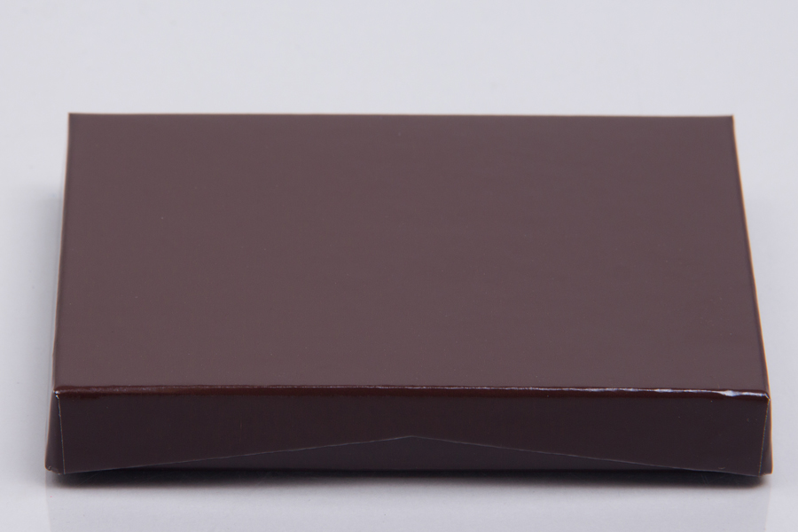 4-5/8 x 3-3/8 x 5/8 CHOCOLATE ICE GIFT CARD BOX WITH PLATFORM INSERT