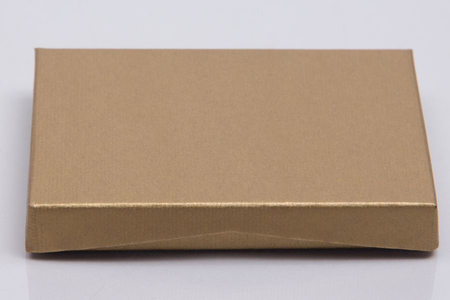 4-5/8 x 3-3/8 x 5/8 GOLD RIB GIFT CARD BOX WITH POP-UP INSERT