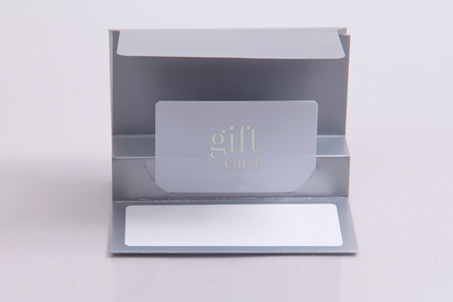 5 x 3-3/8 SILVER ICE GIFT CARD FOLDERS