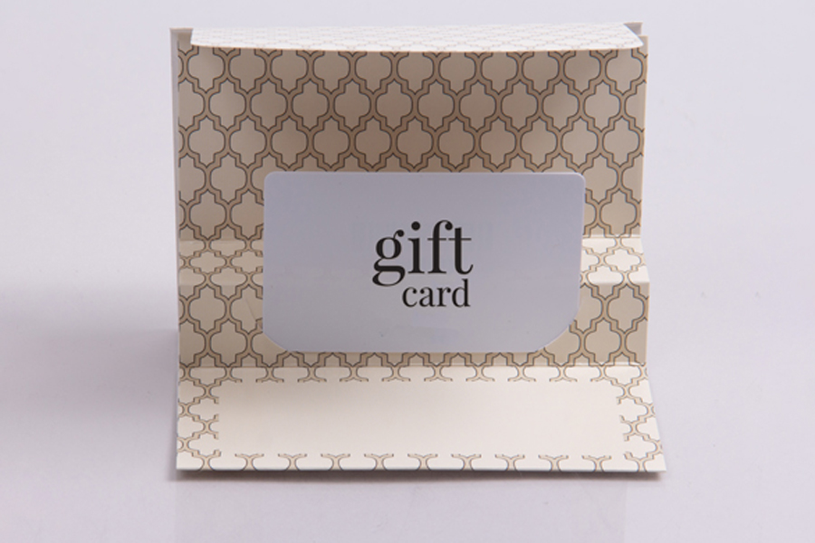 5 x 3-3/8 SAND GEO GIFT CARD FOLDERS