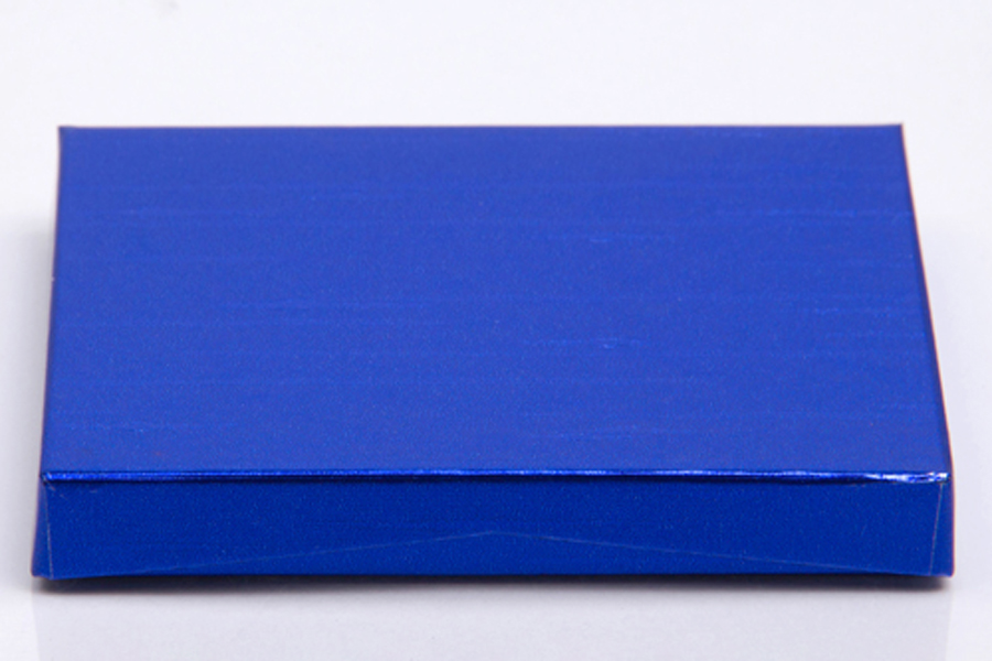 4-5/8 x 3-3/8 x 5/8 METALLIC BLUE GIFT CARD BOX WITH POP-UP INSERT