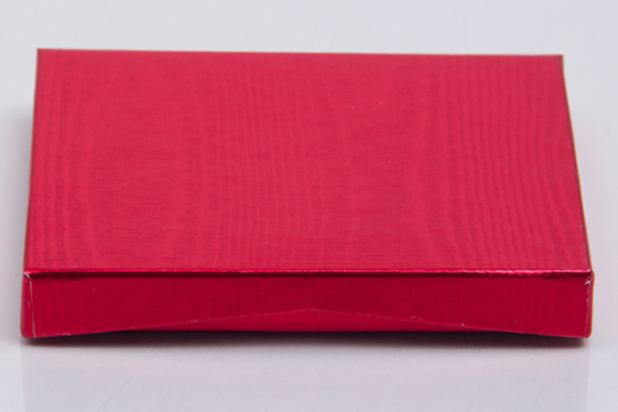 4-5/8 x 3-3/8 x 5/8 METALLIC RED GIFT CARD BOX WITH POP-UP INSERT
