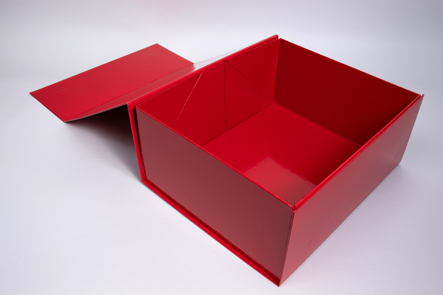 16 x 12 x 8  RED GLOSS MAGNETIC LID GIFT BOX