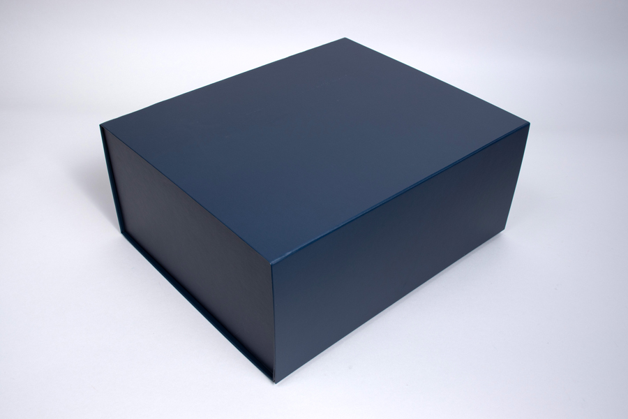 13 x 10-3/4 x 5-1/2 MATTE NAVY MAGNETIC LID GIFT BOXES