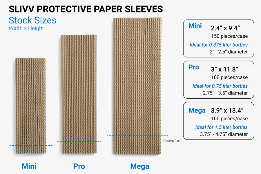 3.9 x 13.4  SLIVV MEGA - PROTECTIVE PAPER SLEEVES