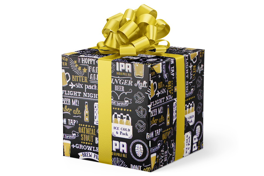 24-in x 417-ft CHEERS & BEERS GIFT WRAP (GW-9430)