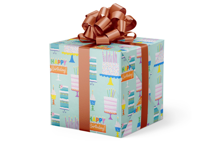 24-in x 417-ft ICING ON THE CAKE GIFT WRAP (GW-9441)