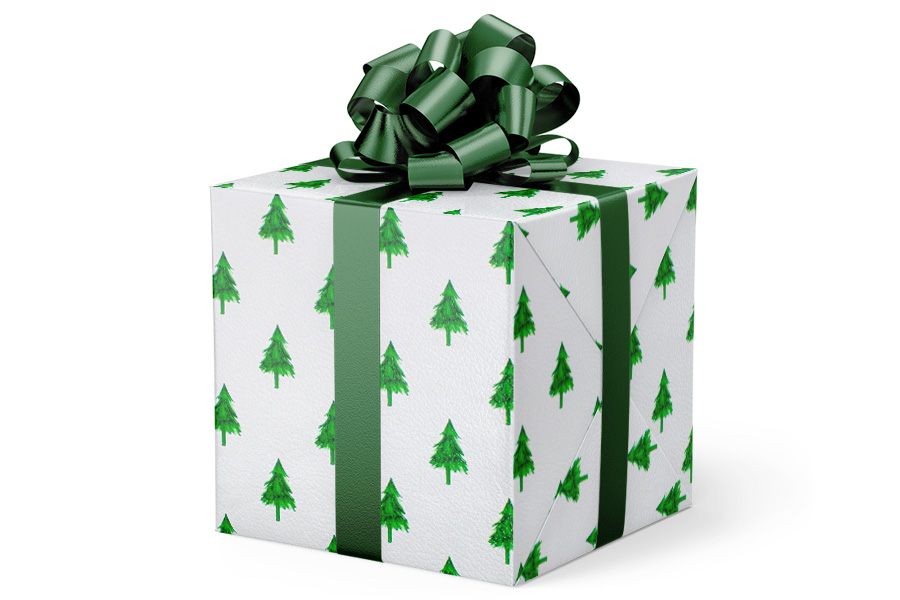 24-in x 417-ft EVERGREENS GIFT WRAP (GW-9243)