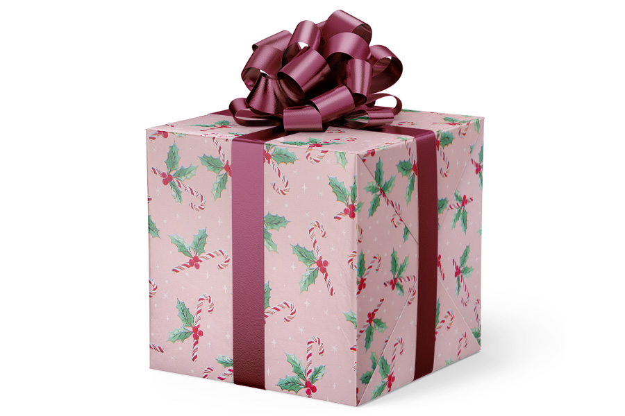 24-in x 417-ft CANDY CANE DELIGHT GIFT WRAP (GW-9453)