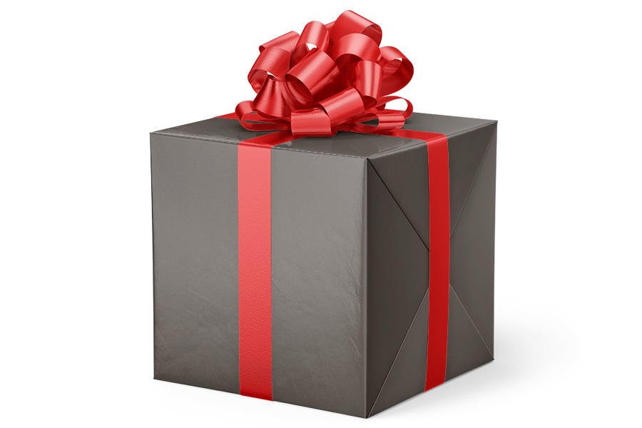 24 in x 417 ft Gray Velvet Touch Gift Wrap VT 029