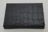 4-5/8X3-3/8X5/8 BLACK MOC CROC SILVER PAPER POP UP INSERT