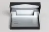 4-5/8X3-3/8X5/8 BLACK SOFT TOUCH SILVER POP UP INSERT