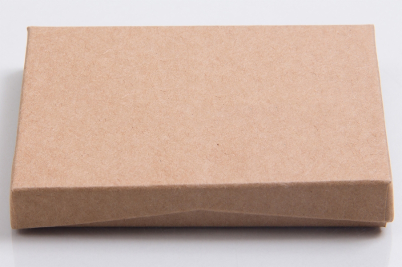 4-5/8 X 3-3/8 X 5/8 Kraft Gift Card Box With Pop-Up Insert