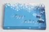 4-5/8X3-3/8X5/8 BLUE ORNAMENT SILVER PAPER POP UP INSERT