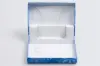 4-5/8X3-3/8X5/8 BLUE ORNAMENT SILVER PAPER POP UP INSERT