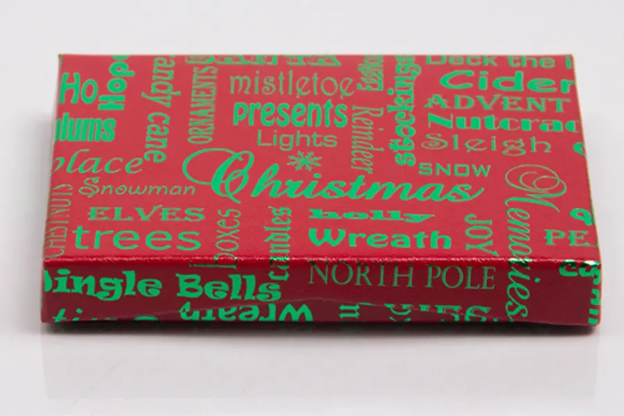 4-5/8X3-3/8X5/8 RED CHRISTMAS MEMORIES PAPER POP UP INSERT