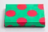 4-5/8X3-3/8X5/8 GREEN RED DOTS PAPER POP UP INSERT