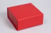 6X6X2-3/4  MATTE RED MAGNETIC BOX