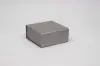6X6X2-3/4  MATTE SILVER MAGNETIC BOX