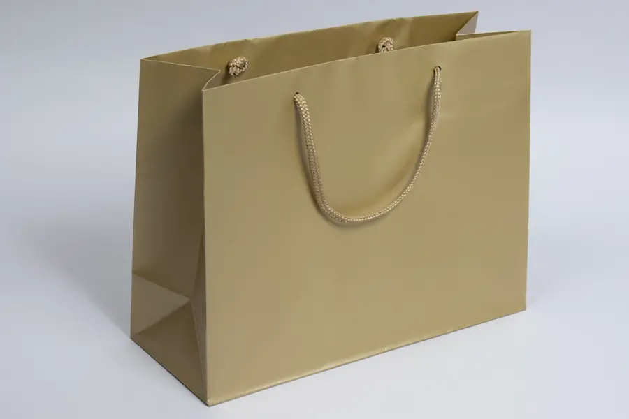 13X5X10 MATTE BAROQUE GOLD EUROTOTE