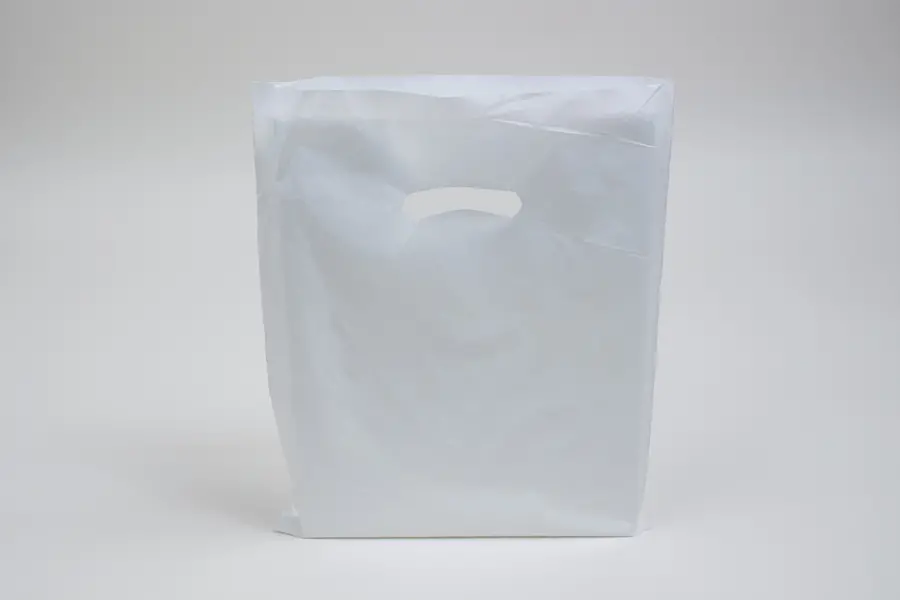 12X15 WHITE GLOSS PLASTIC BAGS