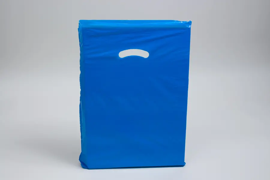 15X18X4 DARK BLUE GLOSS PLASTIC BAGS
