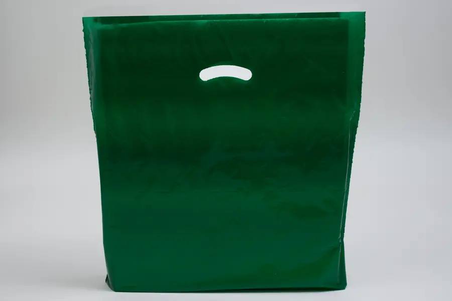 20X20X5 DARK GREEN GLOSS PLASTIC BAGS
