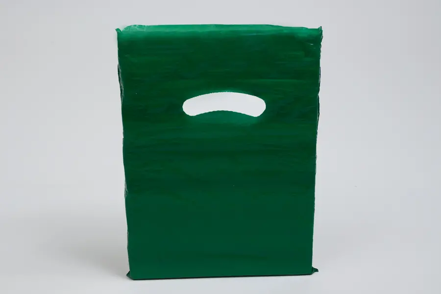 9X12 DARK GREEN GLOSS PLASTIC BAGS