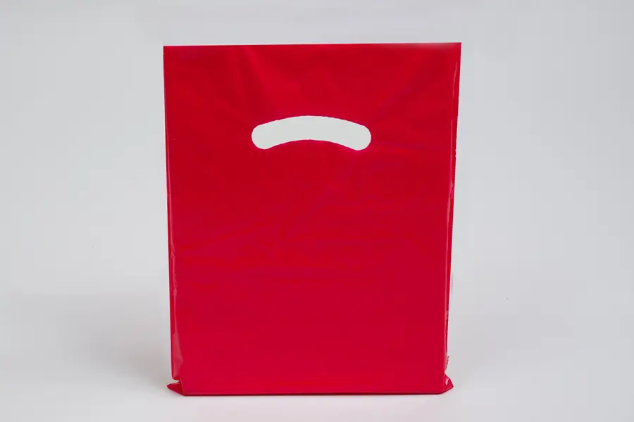 9X12 RED GLOSS PLASTIC BAGS