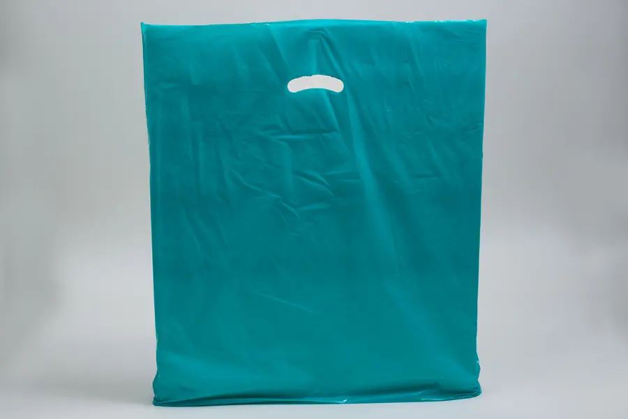 24X24X5 TEAL GLOSS PLASTIC BAGS