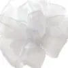1.5"X100YDS SHEER RIBBON WHITE