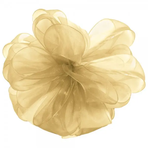 1.5"X100YDS SHEER RIBBON GOLD