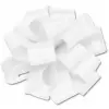 5.5"POLY POM BOW-WHITE PF9