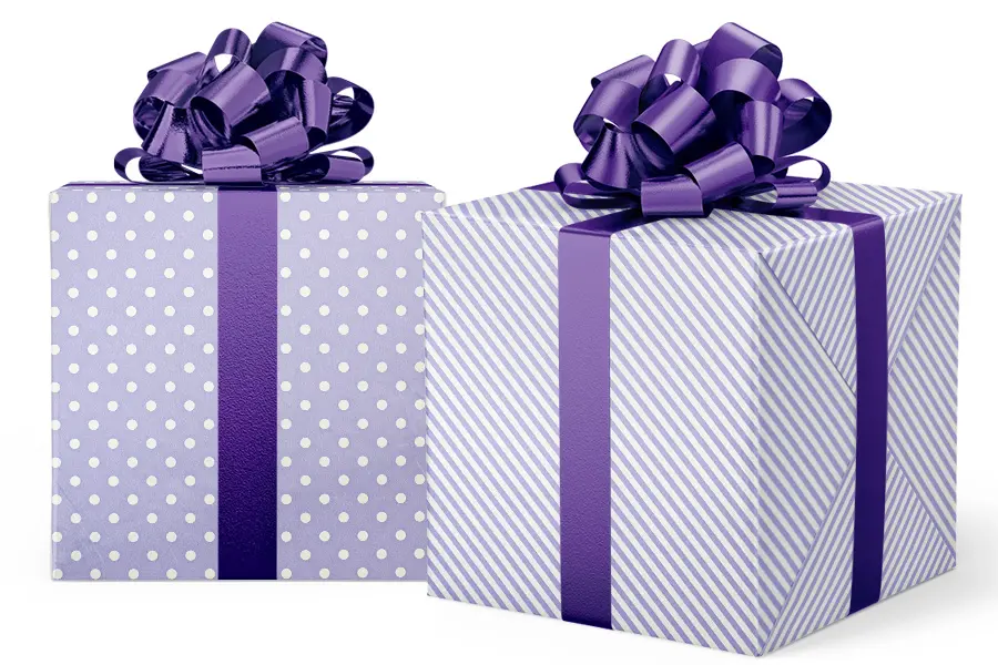 24X417 GW-9431 S2 LAVENDAR DOT/STRIPE REV