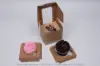4X4X4 CUPCAKE BOX KRAFT-WINDOW