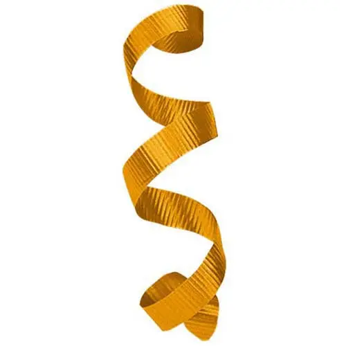 <3/16X500 CURL RIBB TROP ORANGE