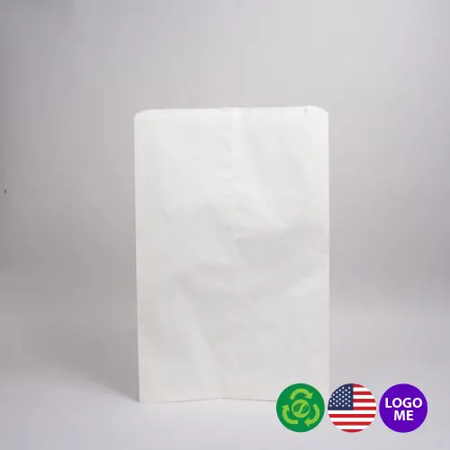 6.25X9.25 PAPER MERCH BAG-WHITE