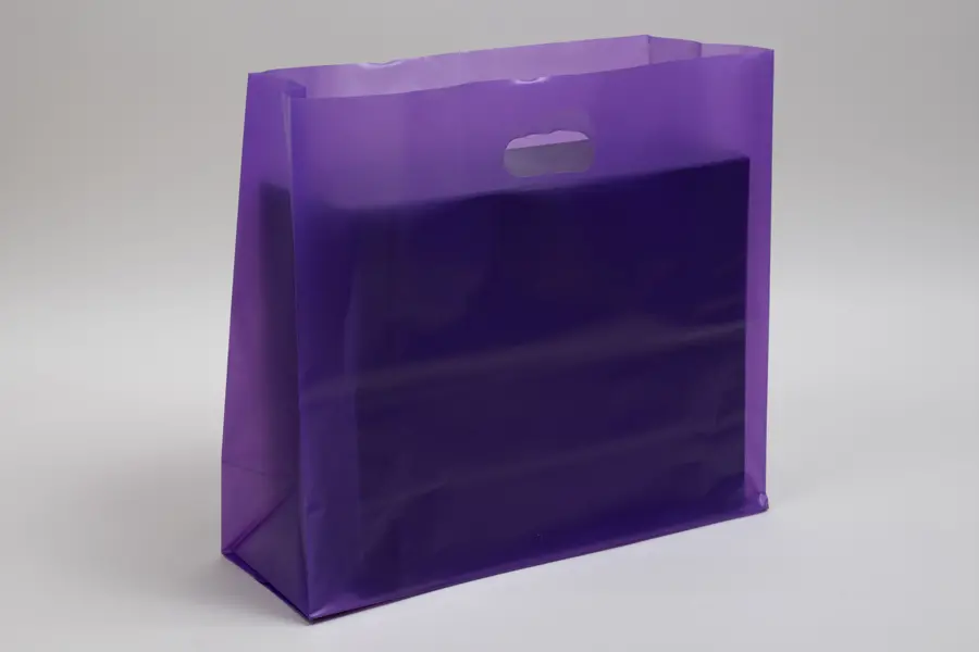 16X6X15 FROSTED TOTE-GRAPE