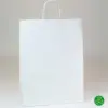 13X7X17 PREMIUM ECOPLUS WHITE KRAFT SHOP BAG