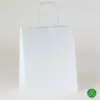 8X4-1/2X10-1/4 PREMIUM ECOPLUS WHITE KRAFT SHOP BAG