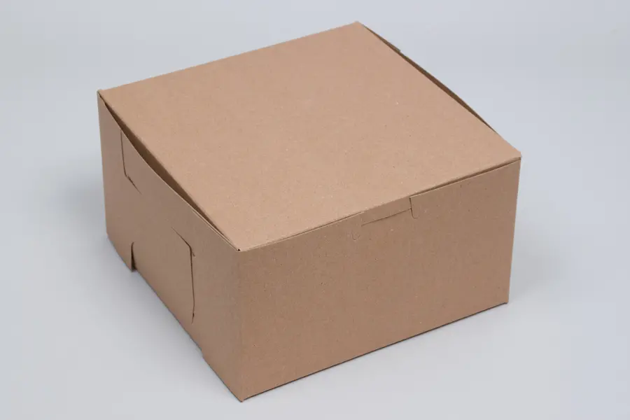 7X7X4 1PC BAKE BOX KRAFT-NO WINDOW